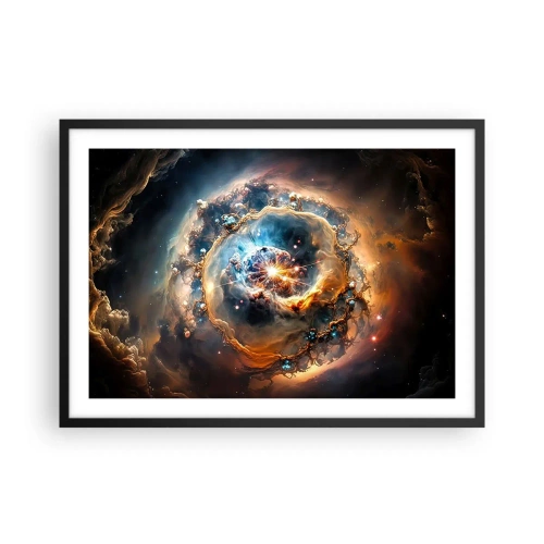 Plakat i sort ramme - Begyndelse - 70x50 cm