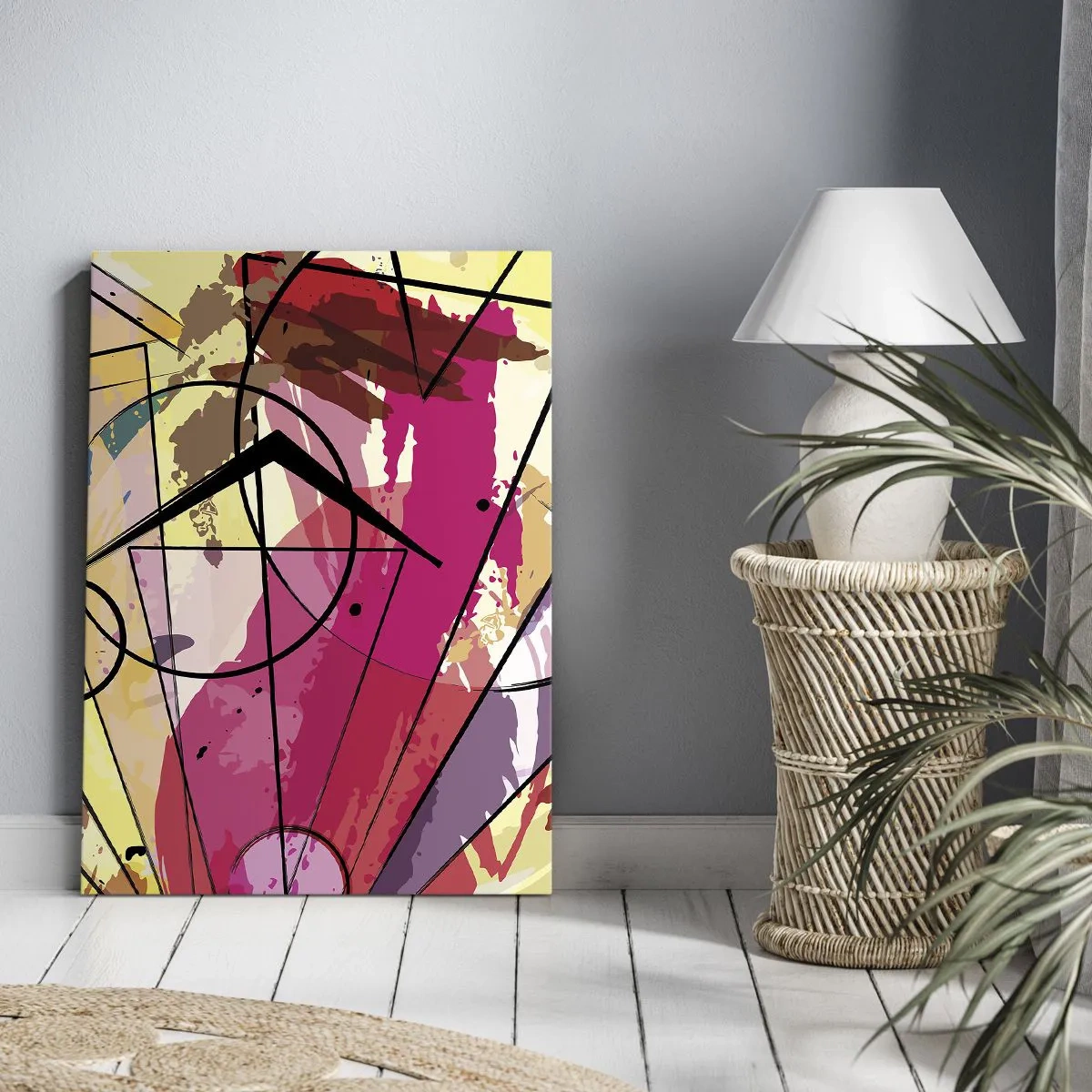 Lærredstryk - Billede på lærred - Eksplosion - 45x80 cm