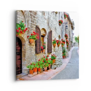 Lærredstryk - Billede på lærred - Italiensk atmosfære - 40x40 cm