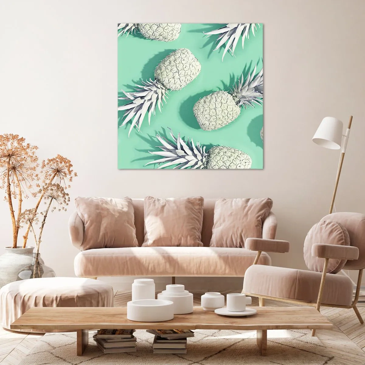 Lærredstryk - Billede på lærred - passer godt sammen med mynte - 50x50 cm