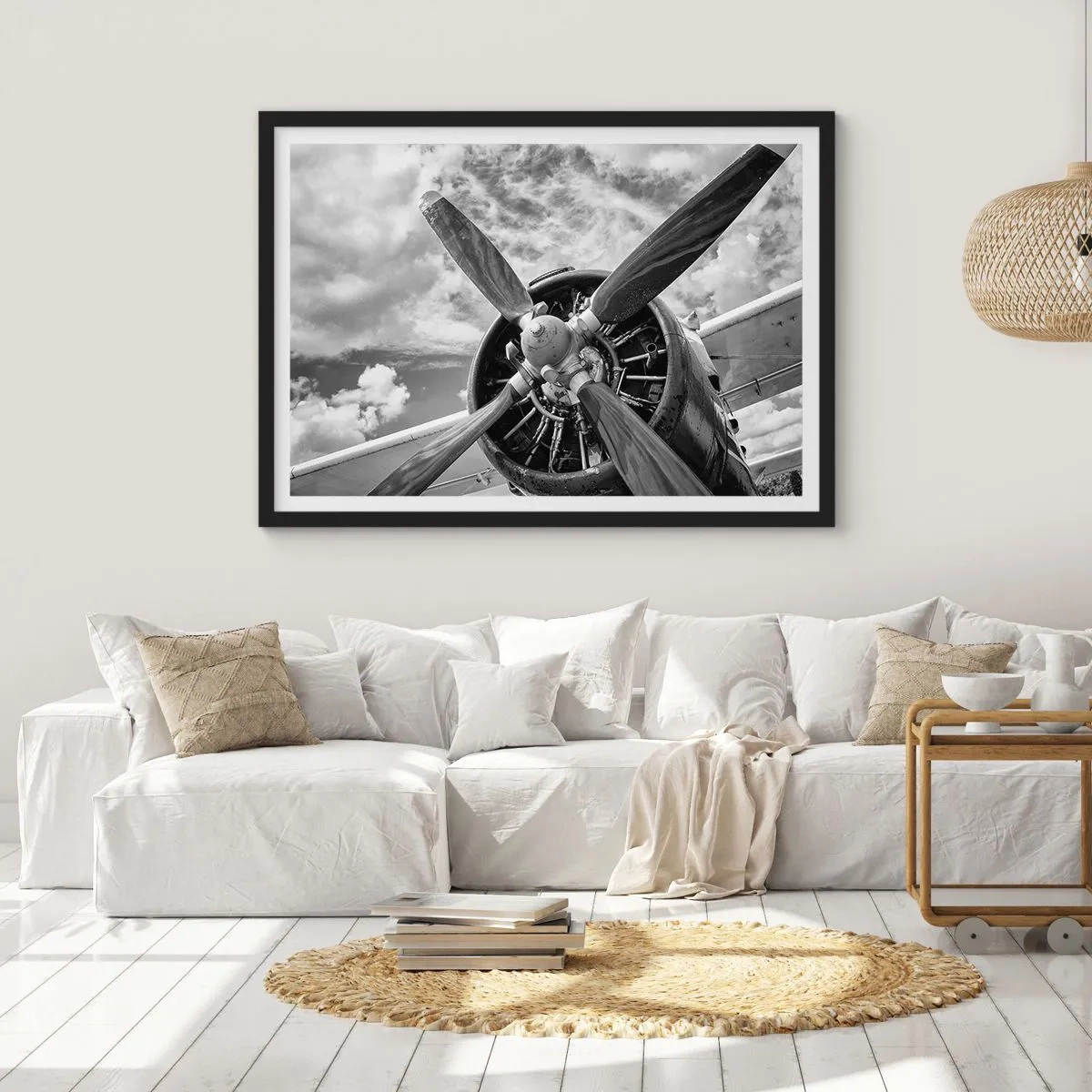 Plakat i sort ramme - Himmelens erobrer - 50x40 cm