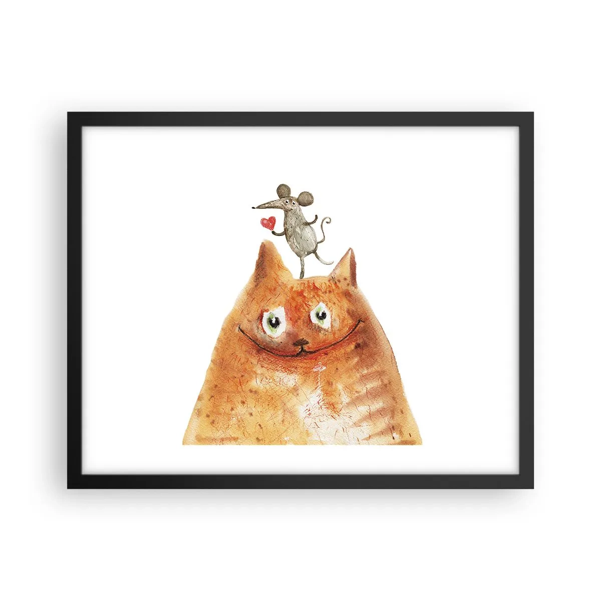 Plakat i sort ramme - Kærlighedens paradokser - 50x40 cm