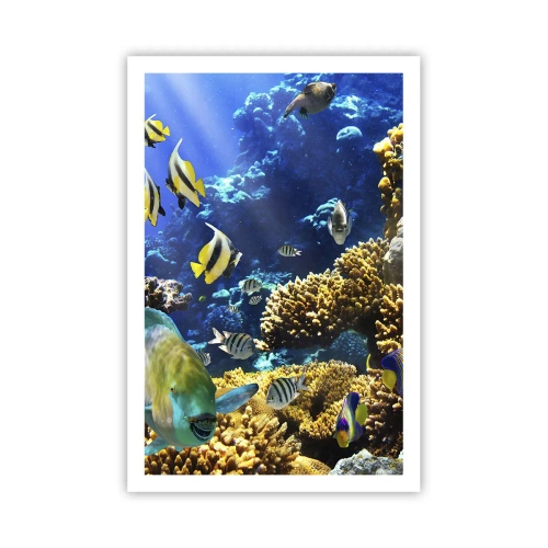 Plakat - Tung trafik på feriestien - 61x91 cm