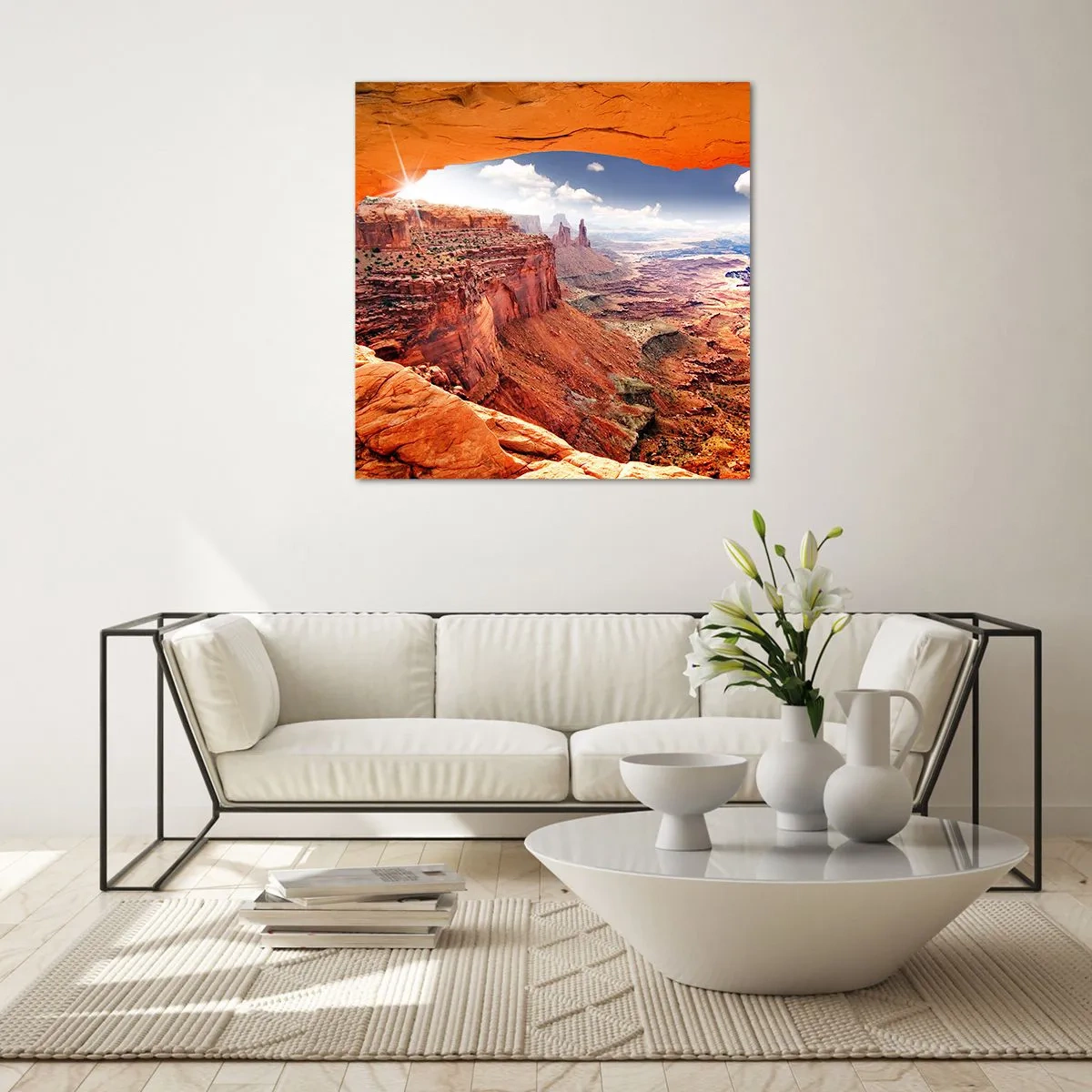 Billede på glas - Udskåret af naturen selv - 60x60 cm