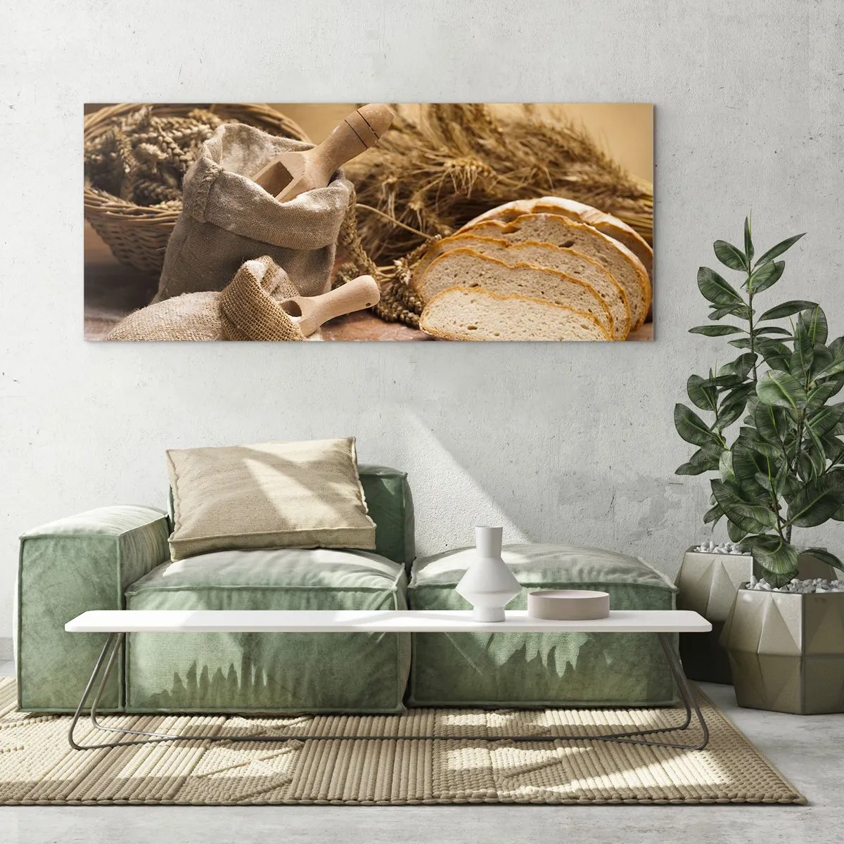 Billede på glas - Som skåret en kniv - 140x50 cm