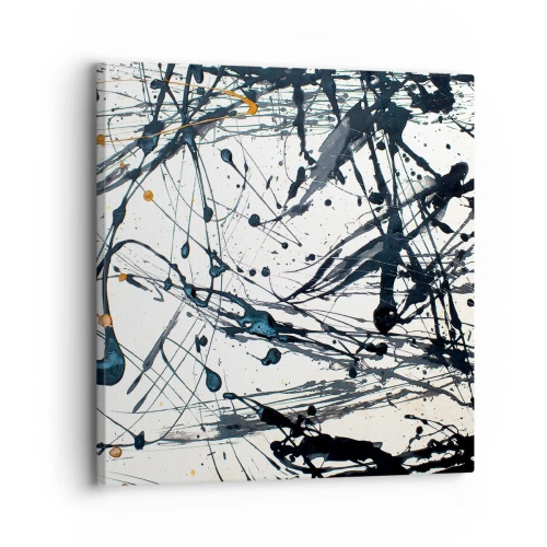 Lærredstryk - Billede på lærred - Ekspressionistisk abstraktion - 30x30 cm