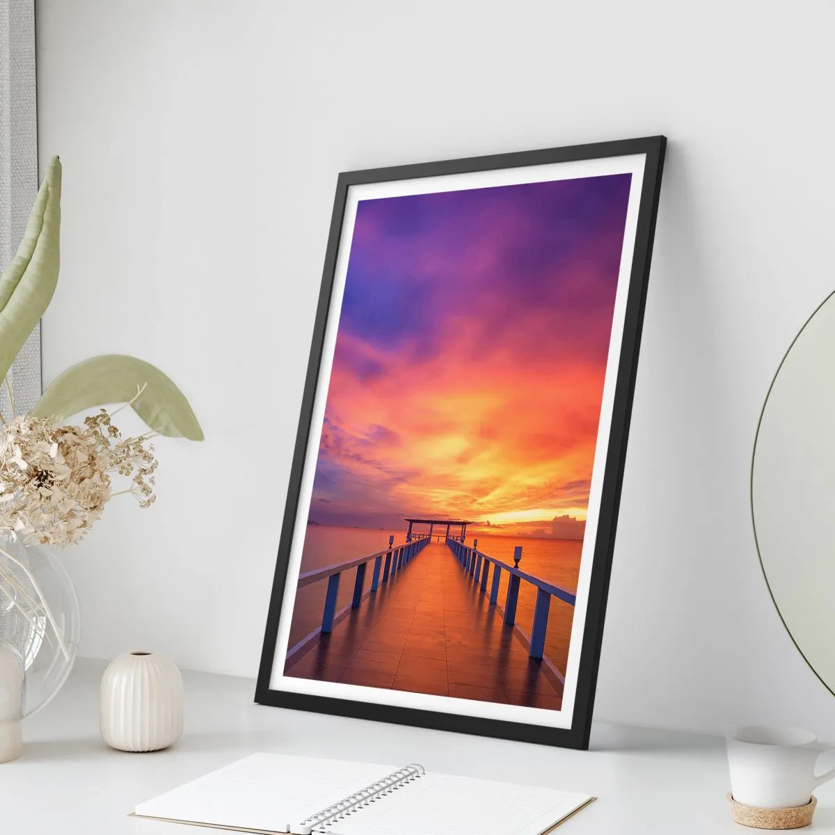 Plakat i sort ramme - Uden ende - 40x50 cm