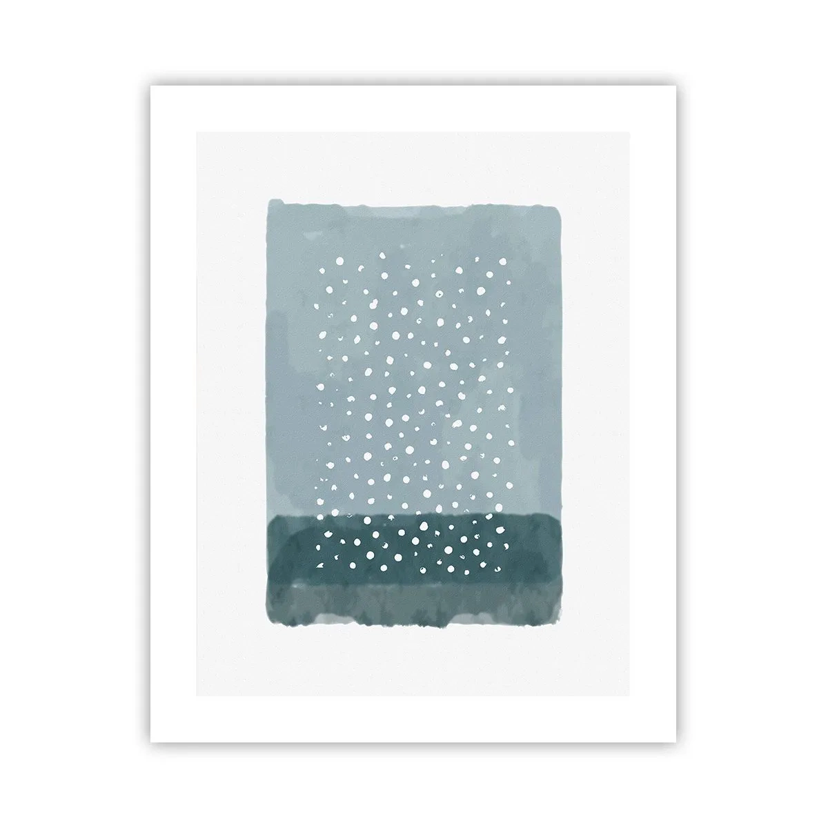 Plakat - Dyrket i blåt - 40x50 cm