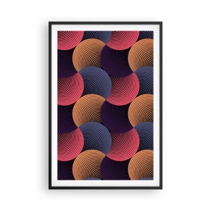 Plakat i sort ramme - I en cirkulær rytme - 61x91 cm