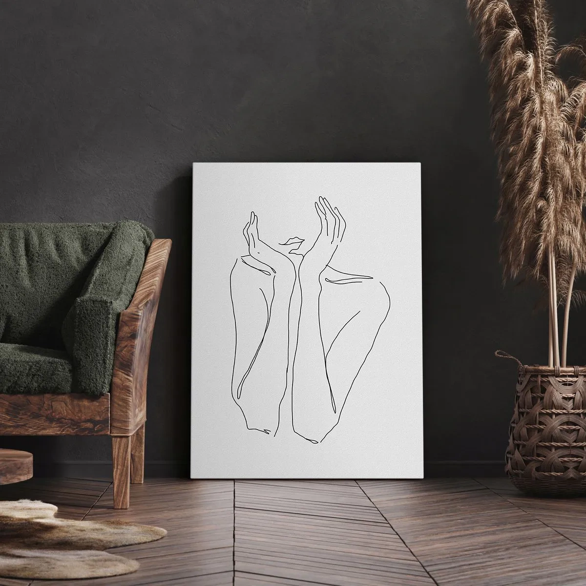 Lærredstryk - Billede på lærred - Hvad piger drømmer om - 50x70 cm