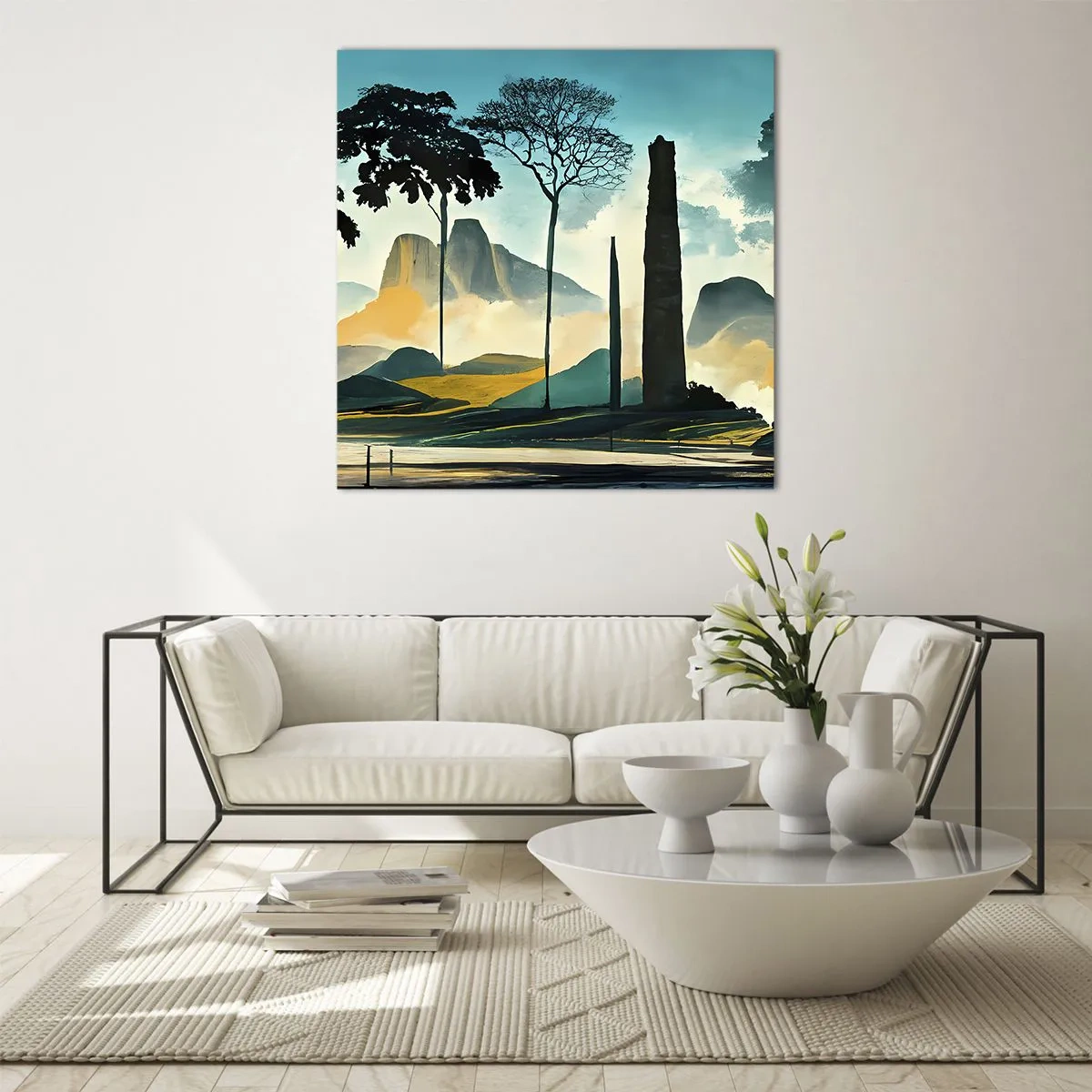 Billede på glas - Stadig højere og højere - 60x60 cm