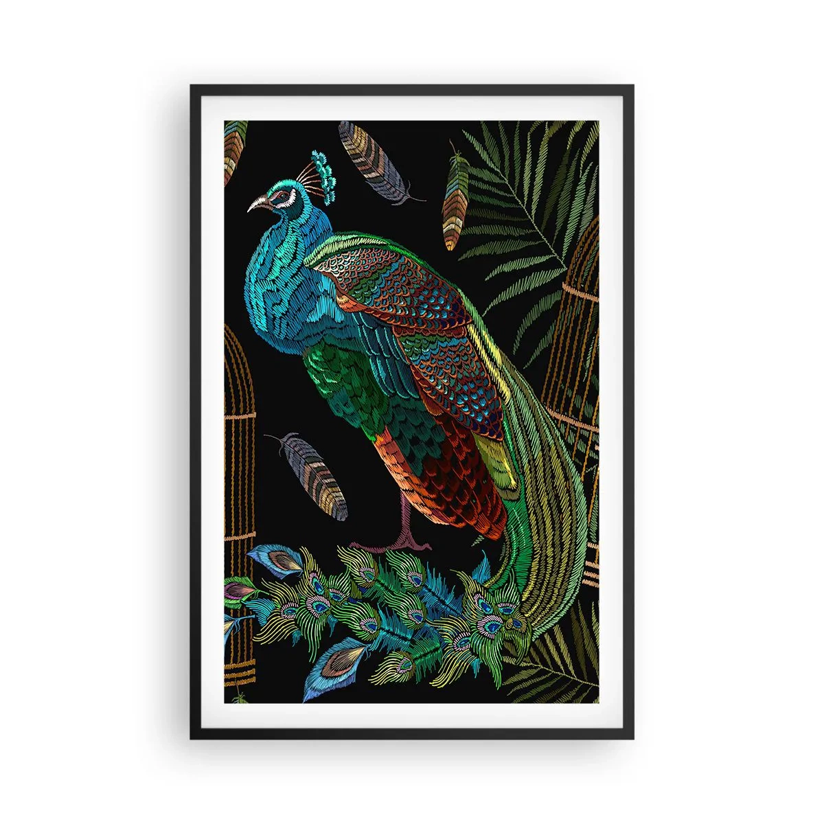 Plakat i sort ramme - I kongelige gevandter - 61x91 cm
