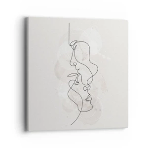 Lærredstryk - Billede på lærred - Omfavnet i en omfavnelse - 40x40 cm