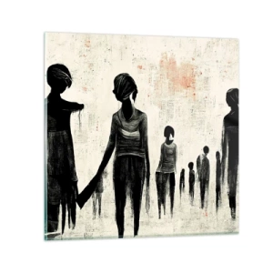 Billede på glas - Mod ensomhed - 30x30 cm