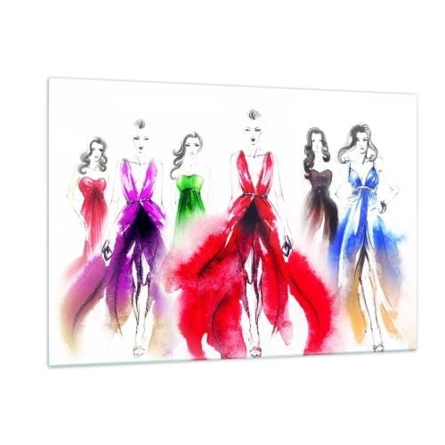 Billede på glas - Stemninger til outfits - 120x80 cm