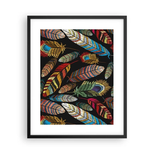 Plakat i sort ramme - Fuglekarneval - 40x50 cm