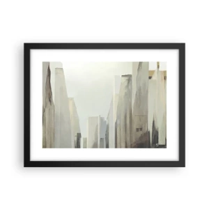 Plakat i sort ramme - En drøm om byen - 40x30 cm