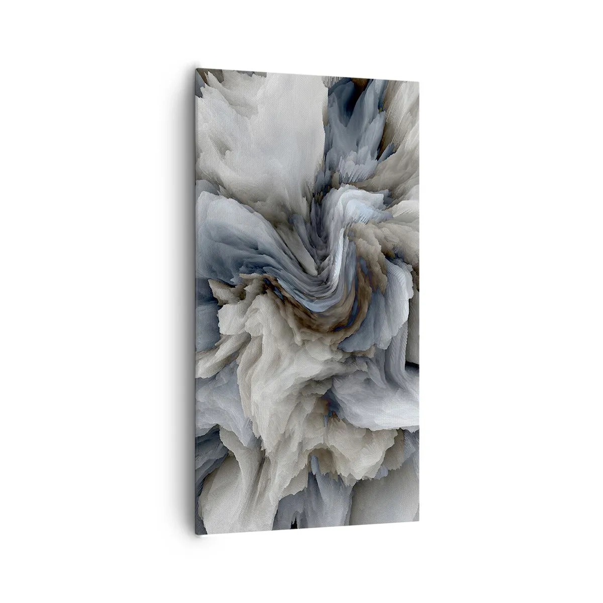 Lærredstryk - Billede på lærred - Sten og blomst - 65x120 cm