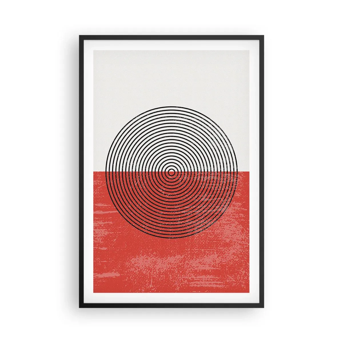 Plakat i sort ramme - Lige til sagen - 61x91 cm