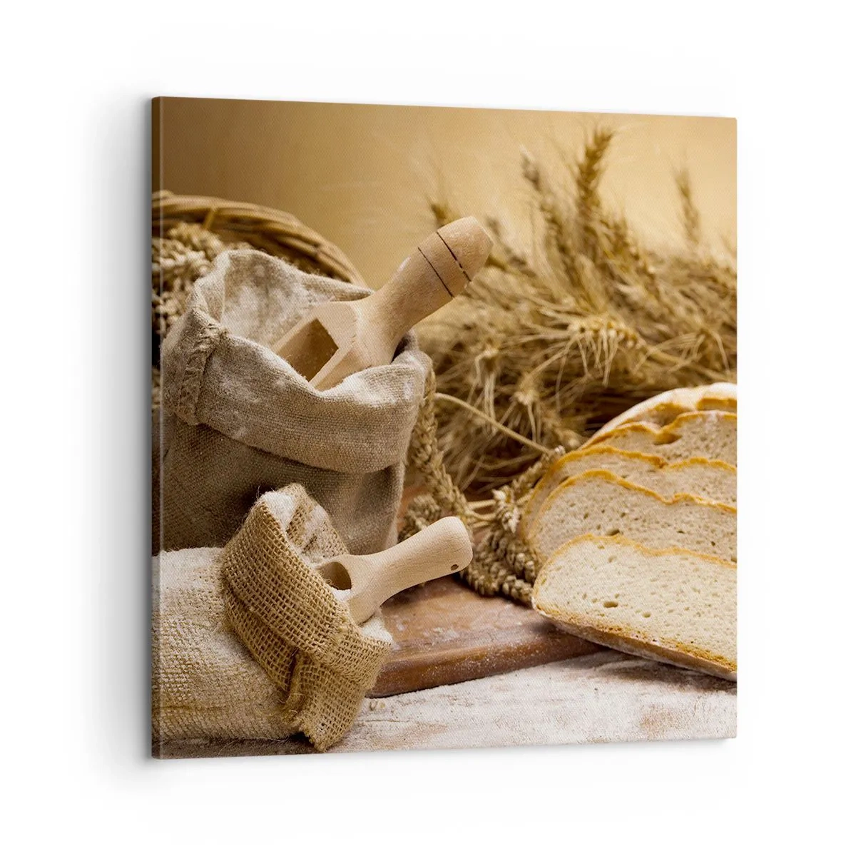 Lærredstryk - Billede på lærred - Som skåret en kniv - 60x60 cm