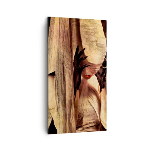 Lærredstryk - Billede på lærred - Mellem godt og ondt - 45x80 cm