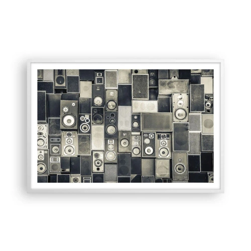 Plakat i hvid ramme - Og alt er i orden - 91x61 cm