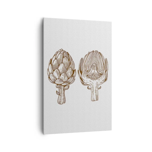 Lærredstryk - Billede på lærred - Lektion i anatomi - 80x120 cm