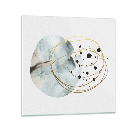 Billede på glas - I rummets favntag - 40x40 cm