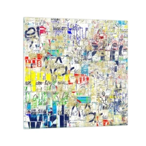 Billede på glas - Simpelthen en fryd for øjet - 40x40 cm