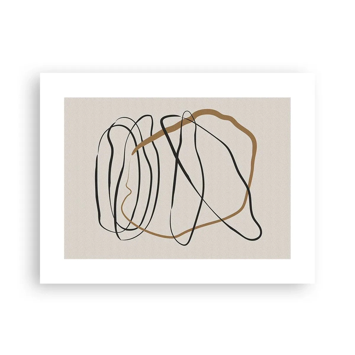 Plakat - Komposition - dans i besiddelse - 40x30 cm