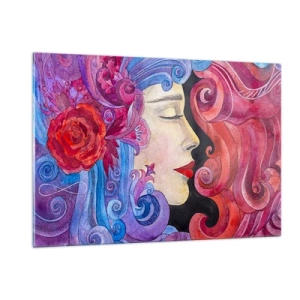 Billede på glas - Art Nouveau er stadig i live - 120x80 cm