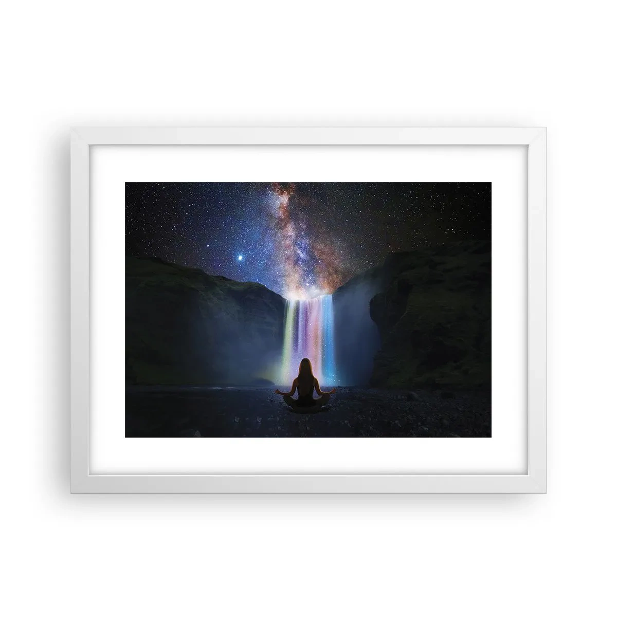 Plakat i hvid ramme - Absolut harmoni - 40x30 cm
