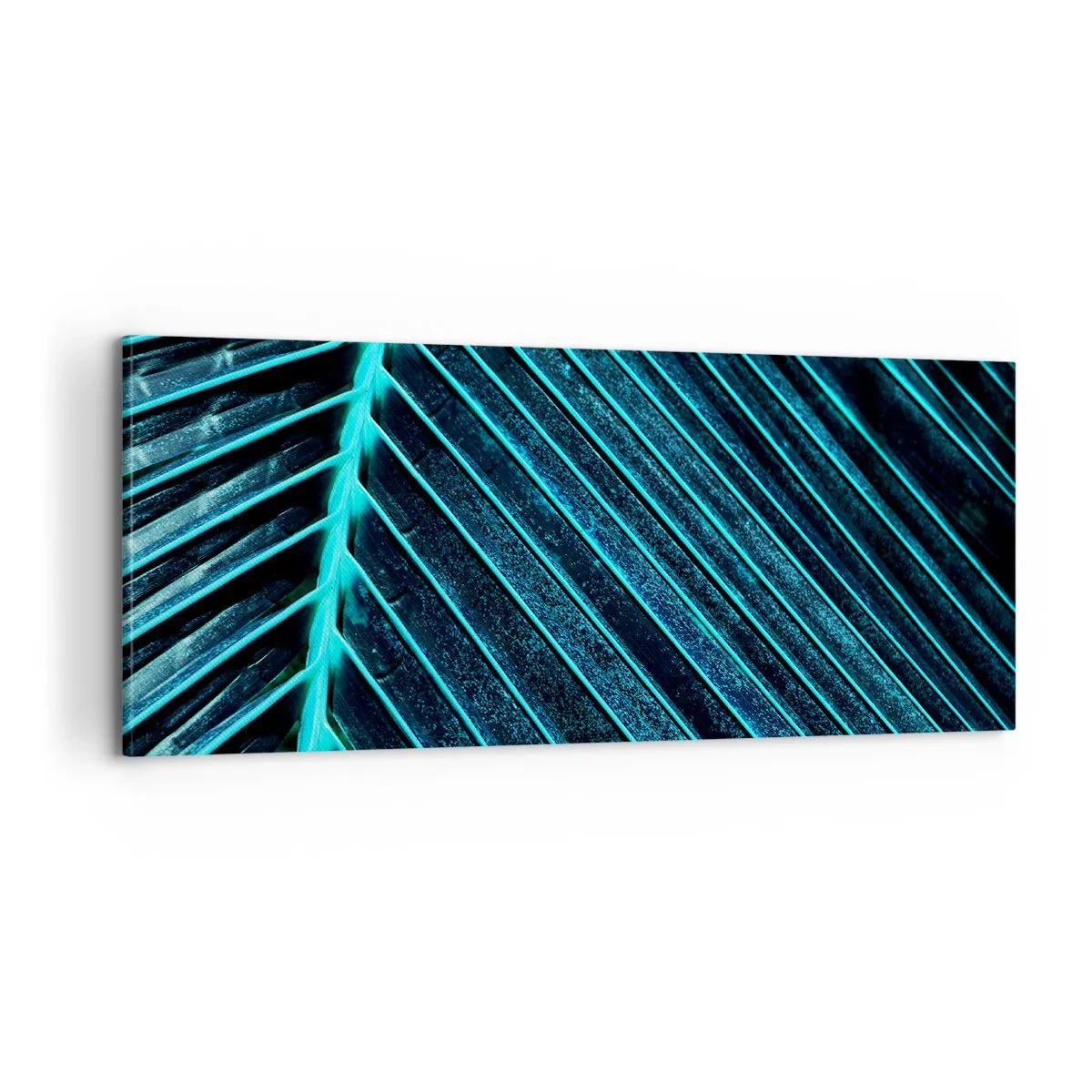 Lærredstryk - Billede på lærred - Tekstur af grønt - 100x40 cm
