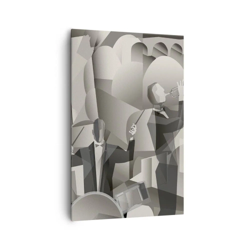 Lærredstryk - Billede på lærred - I lydenes rum - 80x120 cm