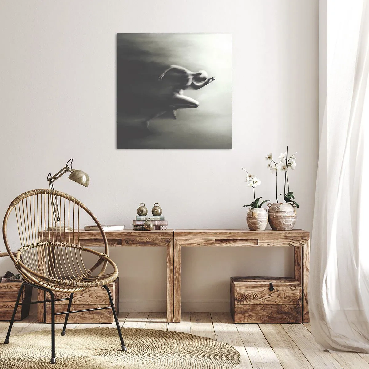 Lærredstryk - Billede på lærred - Ustoppelig - 30x30 cm
