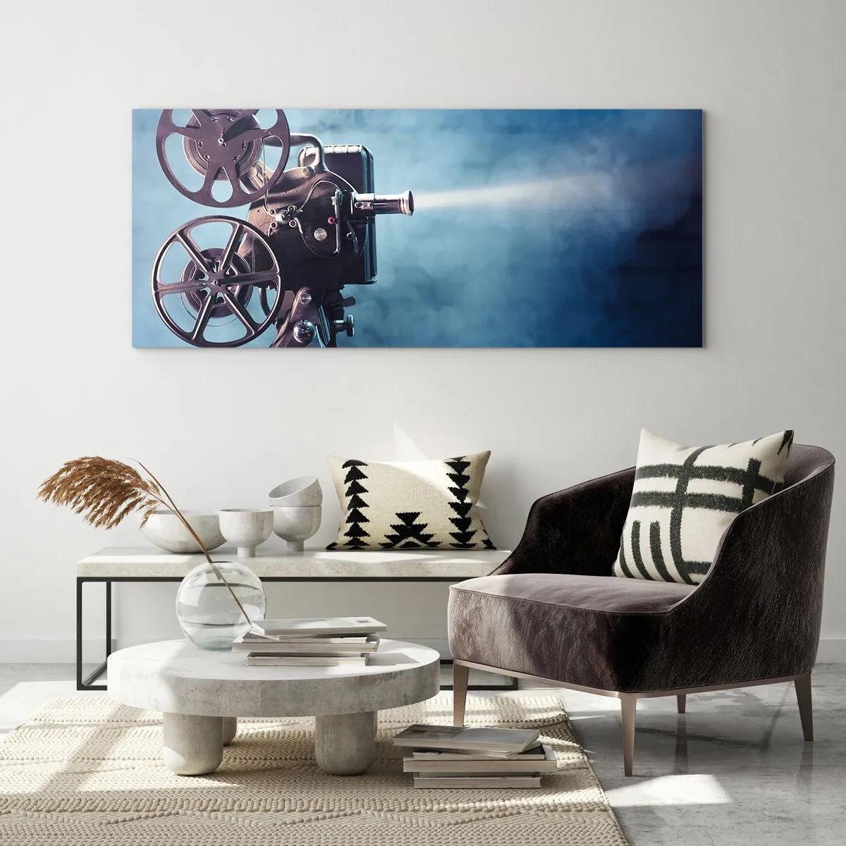Billede på glas - I en gammel biograf - 120x50 cm