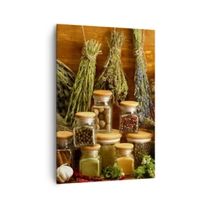 Lærredstryk - Billede på lærred - Køkkenmagi - 70x100 cm