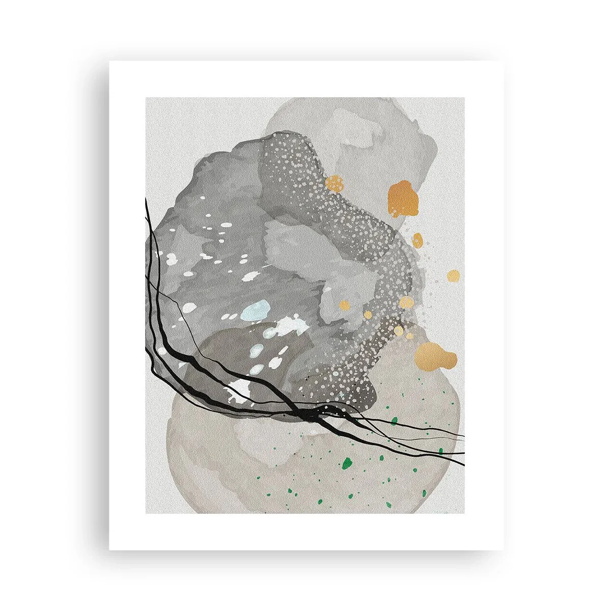 Plakat - Organisk komposition - 40x50 cm