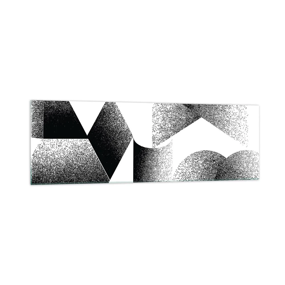 Billede på glas - Vinkler og ovaler - 160x50 cm