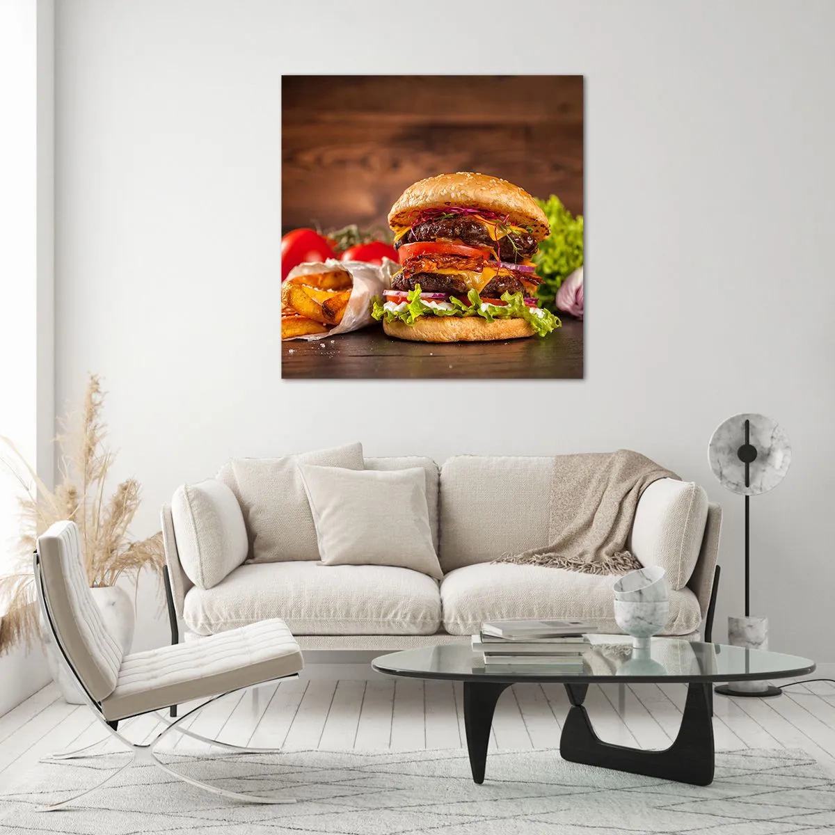 Billede på glas - Forbudt frugt - 70x70 cm