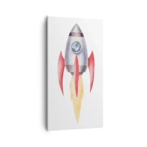 Lærredstryk - Billede på lærred - Højere, hurtigere, længere - 55x100 cm