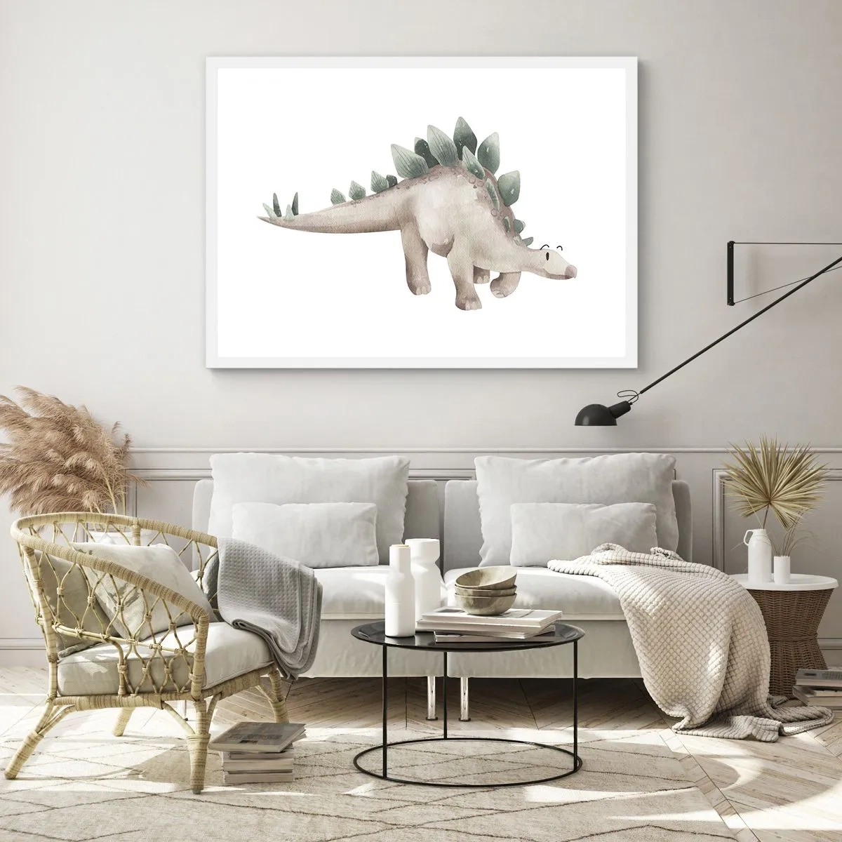 Plakat i hvid ramme - Din ven - 100x70 cm