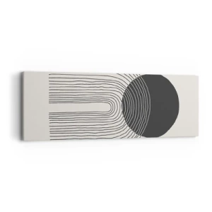 Lærredstryk - Billede på lærred - Rystende og selvsikker - 90x30 cm