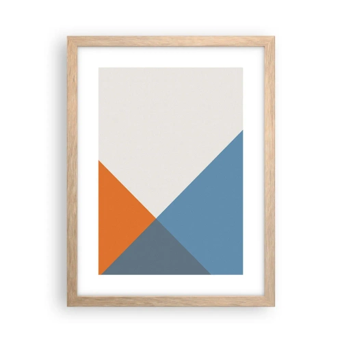Plakat i ramme af lyst egetræ - Med hensyn til ... - 30x40 cm