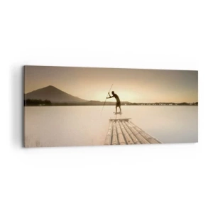 Lærredstryk - Billede på lærred - Før du hviler - 100x40 cm