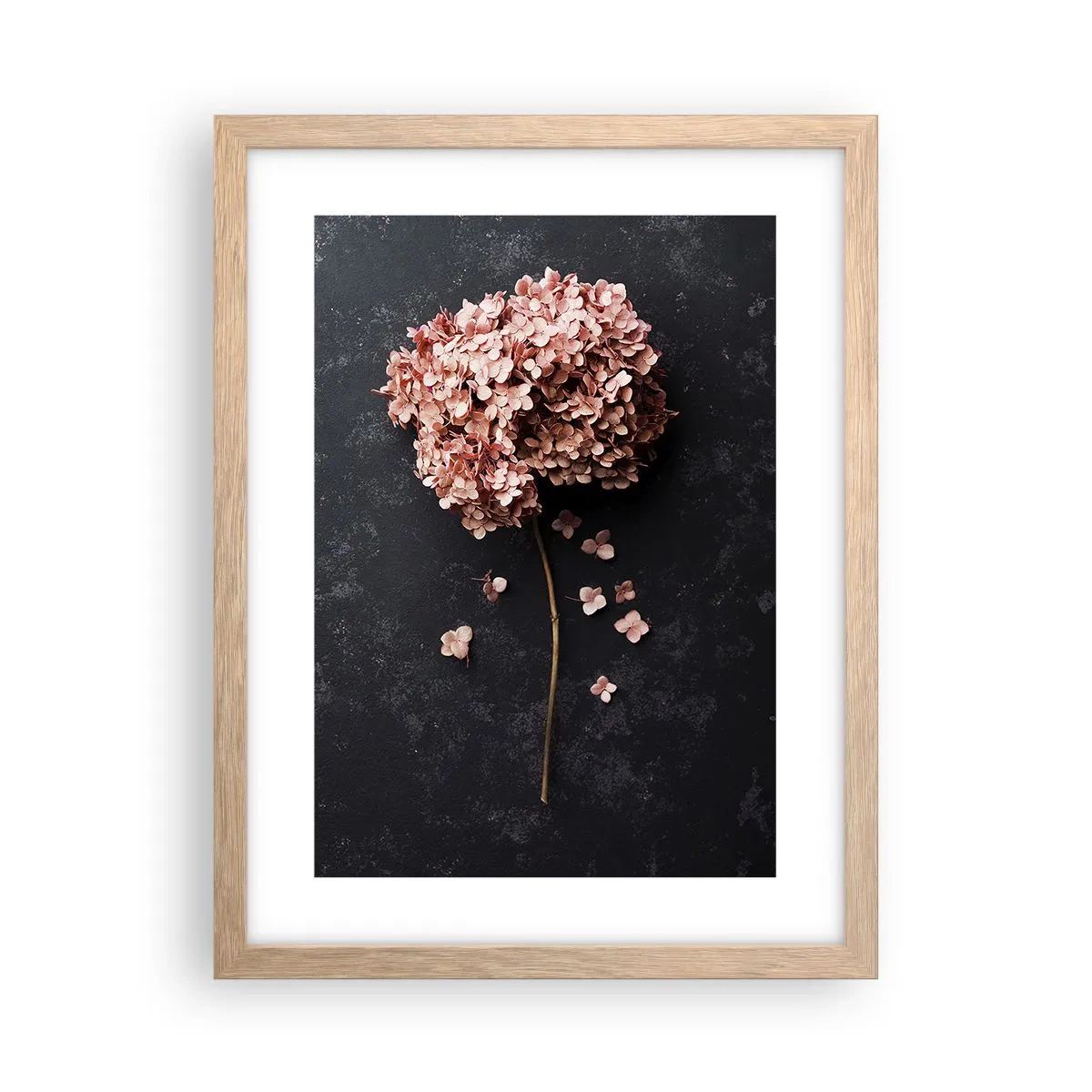 Plakat i ramme af lyst egetræ - Et virkelig romantisk tegn - 30x40 cm