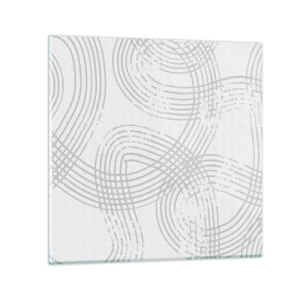 Billede på glas - Der er ingen lige vej - 30x30 cm