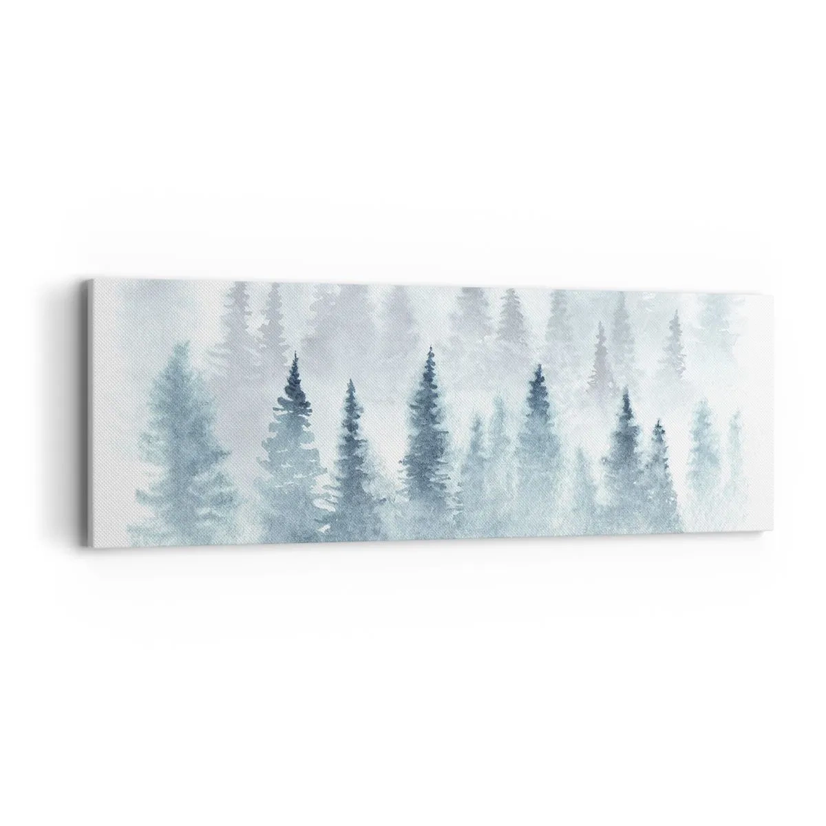 Lærredstryk - Billede på lærred - Indhyllet i tåge - 90x30 cm