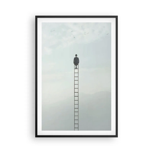 Plakat i sort ramme - Stig yderligere - 61x91 cm