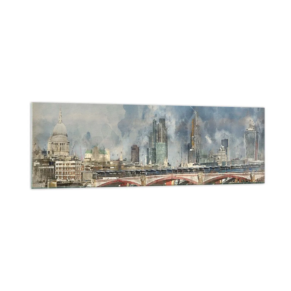 Billede på glas - London i al sin pragt - 160x50 cm